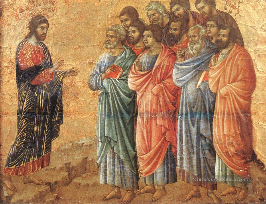 Apparence sur la Montagne en Galilée école siennoise Duccio Peintures à l'huile